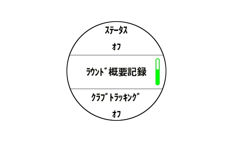 ラウンド概要 記録 (パット入力など)