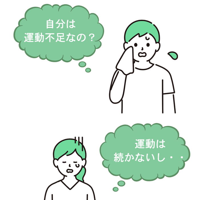 自分は運動不足？ コロナ